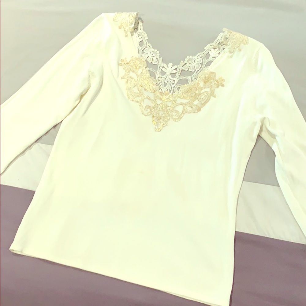 Sexy top with embroidery front and back